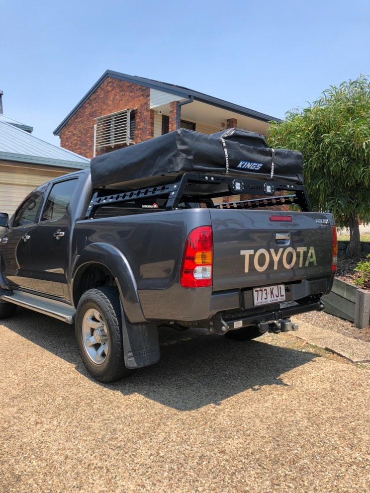 Toyota Hilux (2005-2015) OzRoo Universal Tub Rack Half Height