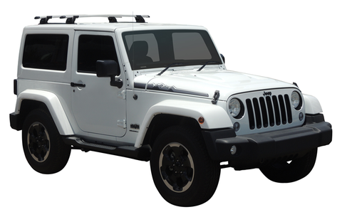 Jeep Wrangler (2007-2019) JK 3 Door SUV Permanent Mount Yakima Roof Rack