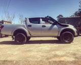 Mitsubishi Triton (2006-2014) TWIN ML/MN Triton 4" Stainless Steel Snorkel Kit - Meredith Metalworks