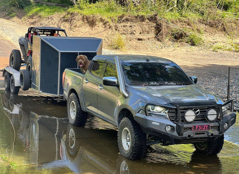 Mazda Bt-50 (2021-2025)  MAZDA BT-50 (new shape) 4" Stainless Steel Snorkel Kit - Meredith Metalworks