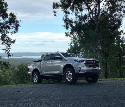 Isuzu D-Max (2021-2025) DMAX (new shape) 4" Stainless Steel Snorkel Kit - Meredith Metalworks