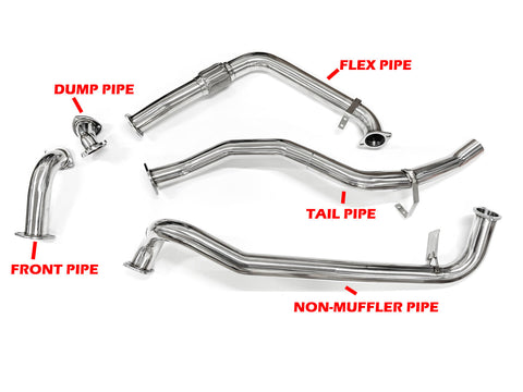 Toyota Landcruiser 80 Series (1990-1998) 4.2L 3" PPD EXHAUST PARTS - SUIT PPD EXHAUST