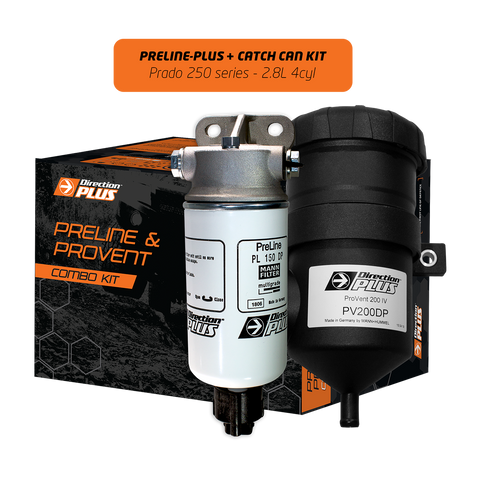 Toyota Prado 250 Series (2025-) PreLine-Plus Pre-Filter + ProVent Catch Can Kit for TOYOTA PRADO 250 SERIES