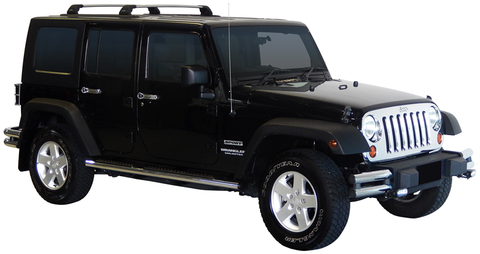 Jeep Wrangler (2007-2019) JK 5 Door SUV Permanent Mount Yakima Roof Rack
