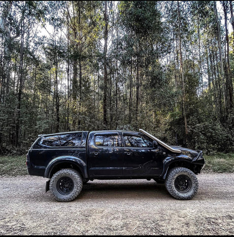 Toyota Hilux (2005-2015) TWIN N70 HILUX  4" Stainless Steel Snorkel Kit - Meredith Metalworks