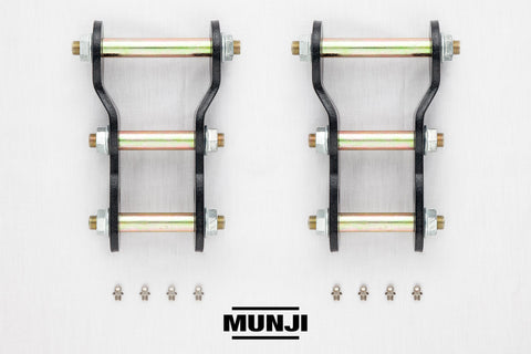 Shackles - 2" Extended Greaseable (Additional 2" Lift to Vehicle) (MQ/MR Triton)- Munji